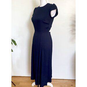 ☆ Navy Gavin Dress - Reformation - Midi with slit and open back ☆
